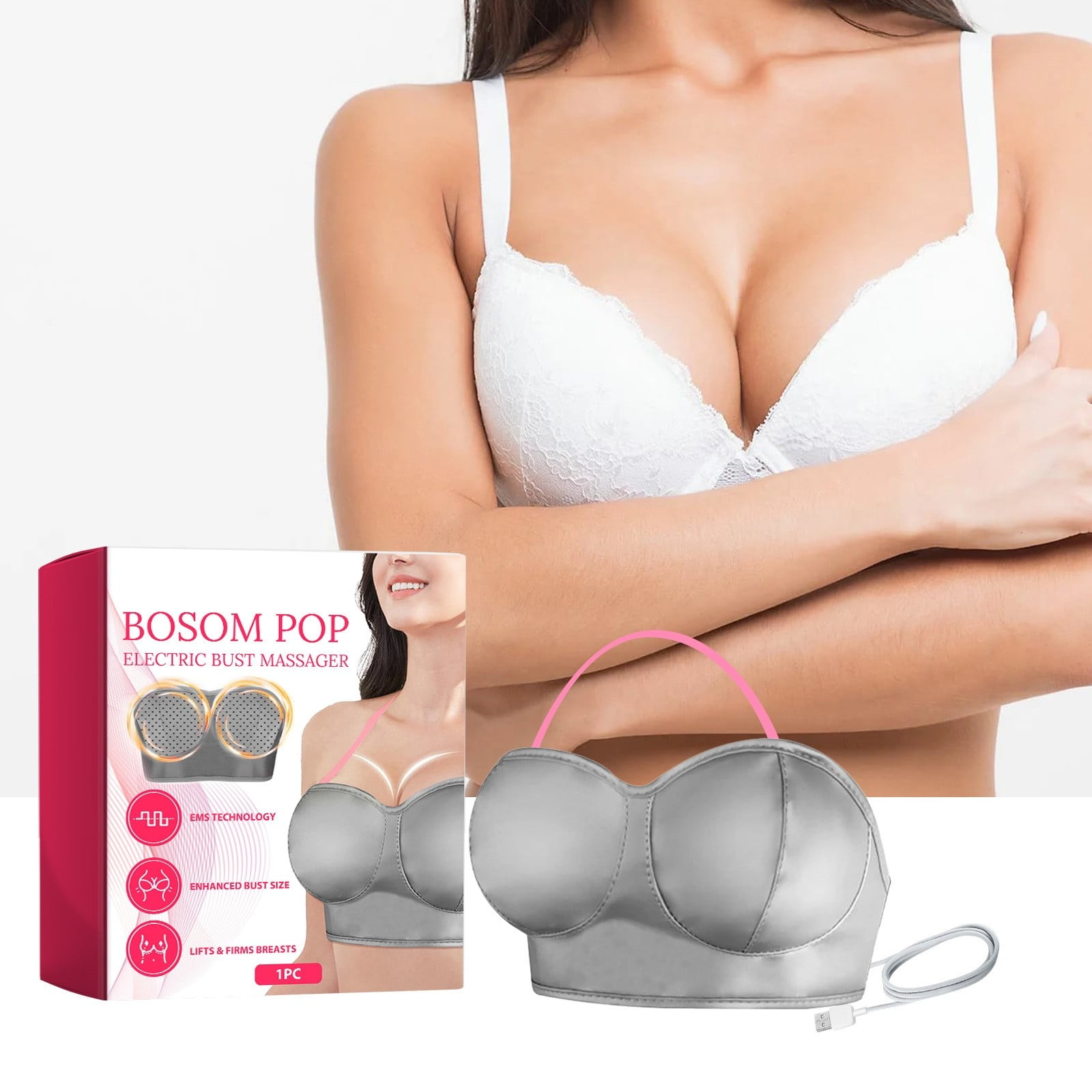 Electric Bust Massager Enhancer Massager Bra Usb Massager Portable