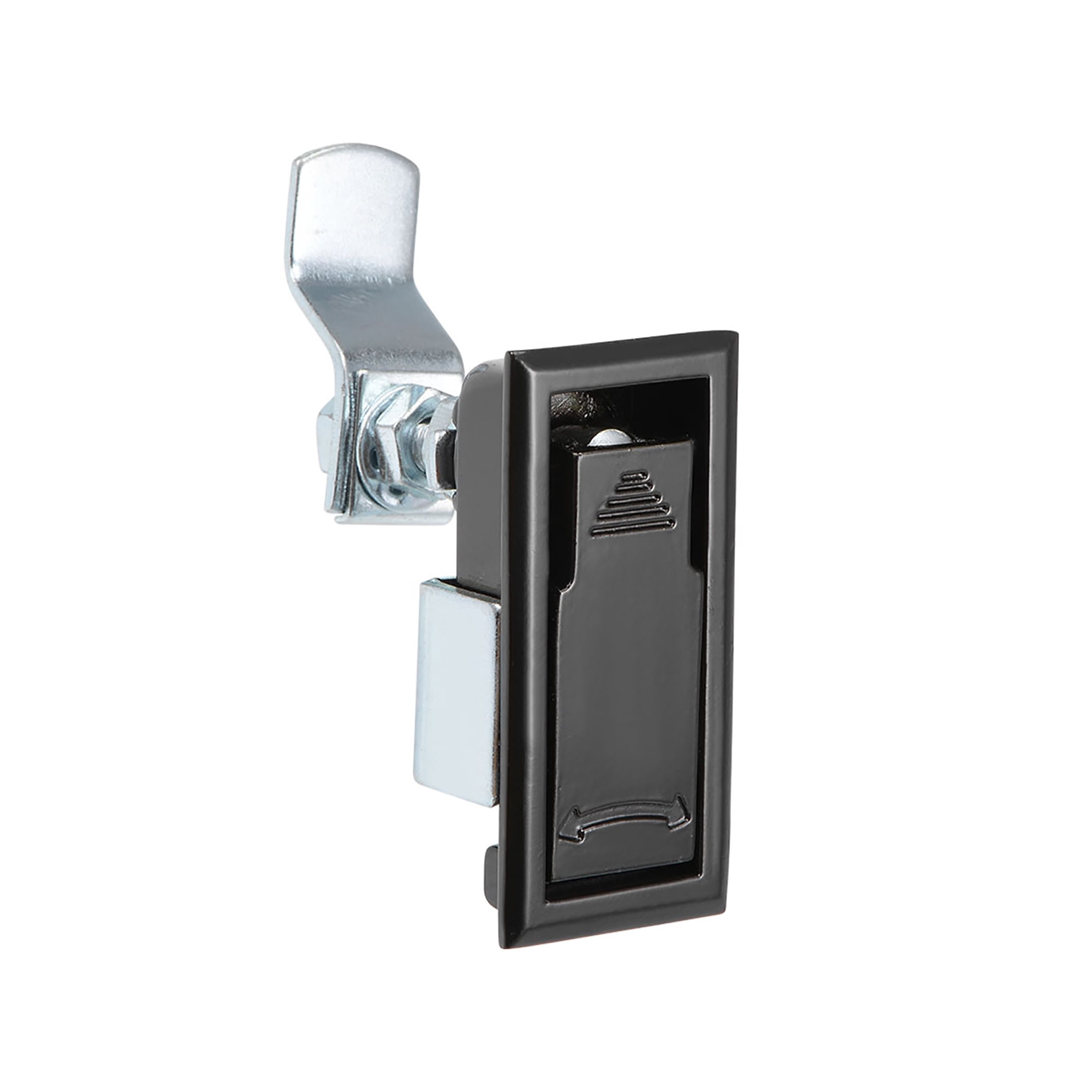 Electric Panel Cam Lock Pull Type Door Lock Black, 7263