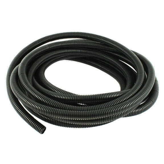 Electric Cable Wire Protecting Corrugated Tube Hose Protector Black 7M