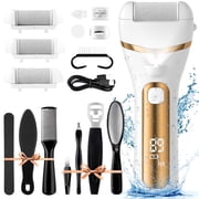 XUEYU Electric Callus Remover for Feet, 3 Speed Foot Callus Remover Kit W/ 3 Roller Heads, 14 in 1 Waterproof Pedicure Tools for Feet,Rechargeable Foot Scrubber for Dry & Crack,Professional Foot File