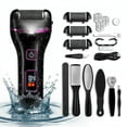thumbnail image 1 of Electric Callus Remover for Feet, Electric Foot Callus Removers Rechargeable, Electronic Foot File Pedicure Tools, Waterproof Foot Scrubber File, Professional Pedicure Tools, Foot Care, 3 Rollers, 1 of 9