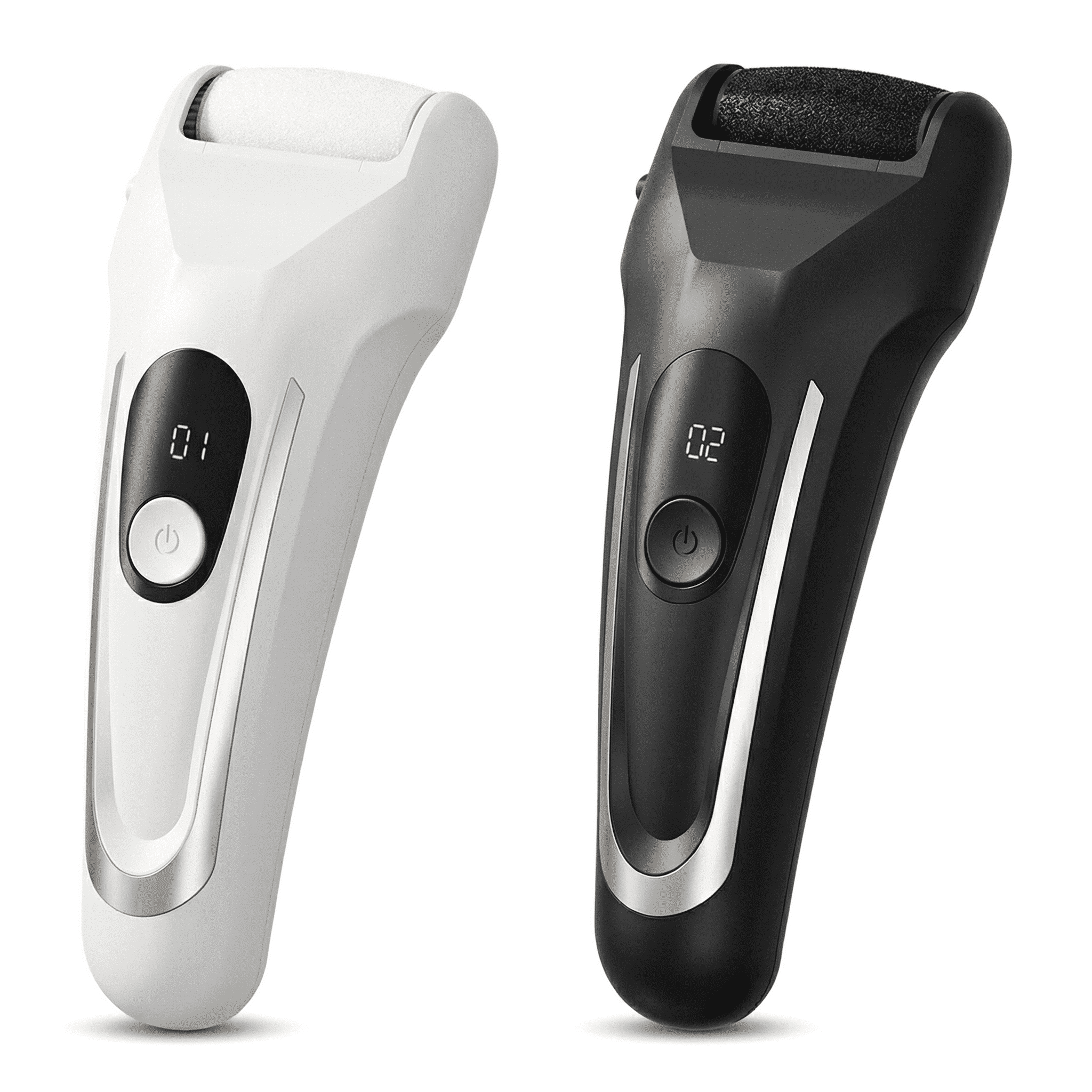 AngleTree Battery 2 Speed Settings, Intelligent Pressure Sensor, Exfoliating Corn & Callus Trimmer for Feet, Includes 2 Rollers, USB Data Line