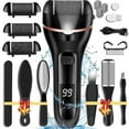 thumbnail image 1 of Electric Callus Remover for Feet, Rechargeable Portable Electronic Foot File Pedicure Kit, Waterproof Foot Scrubber File, Professional Pedicure Tools, Foot Care for Dead Skin Ideal Gift, 3 Rollers, 1 of 7
