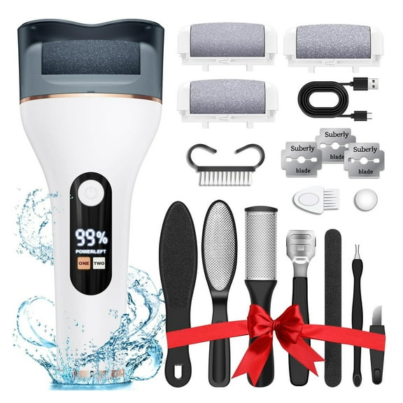 Electric Callus Remover for Feet Rechargeable Portable Electronic Foot File Pedicure Tools 16 In 1 Foot Callus Remover Kit Foot Scrubber Professional Foot Care To Remove Dead Skin Hard Skin Dry Cracks