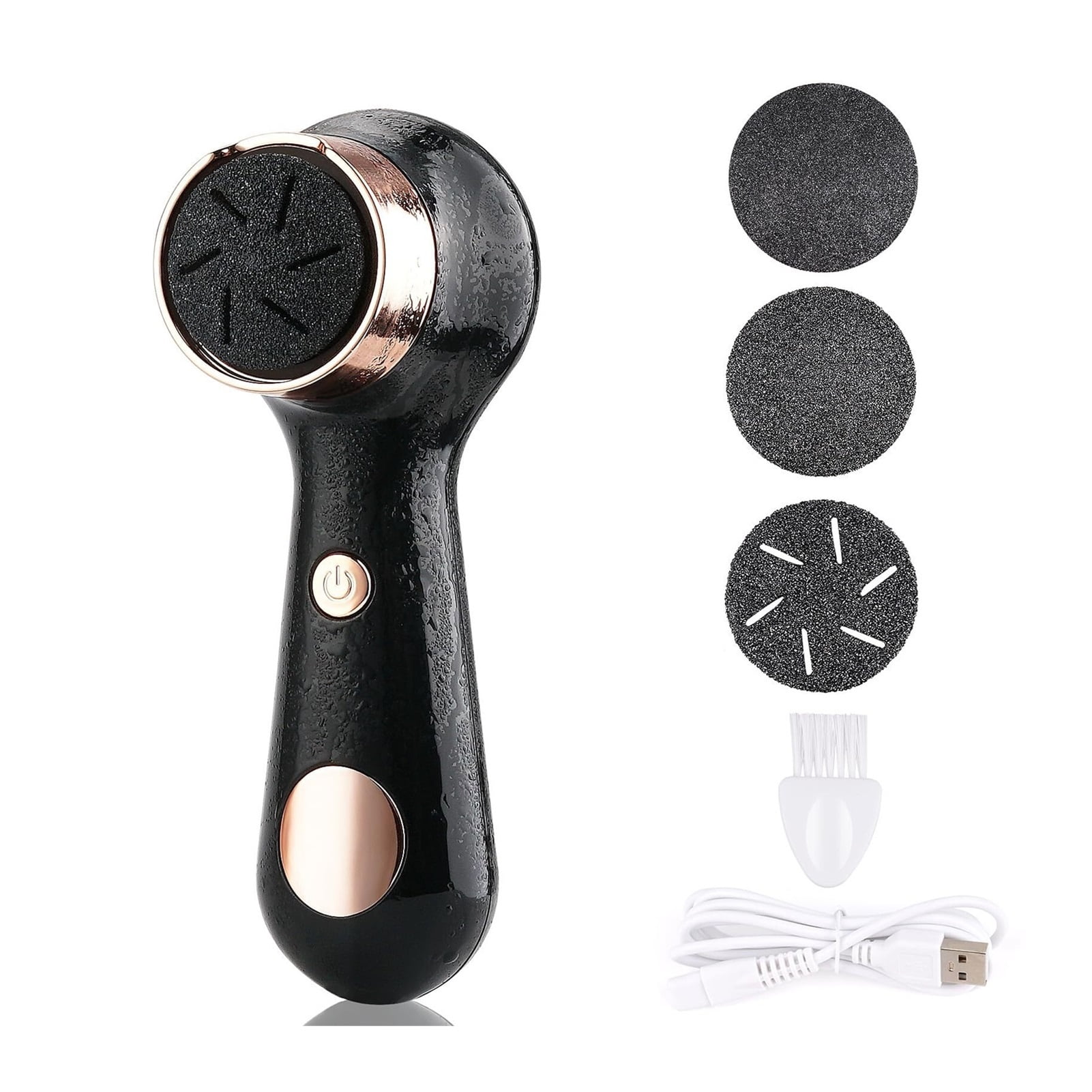 Electric Callus Remover for Feet with Vacuum, Premium Portable Pedicure Tools Rechargeable Waterproof 2 Speed Foot File Scrubber Callus Remover Tool Foot Care kit(Black)