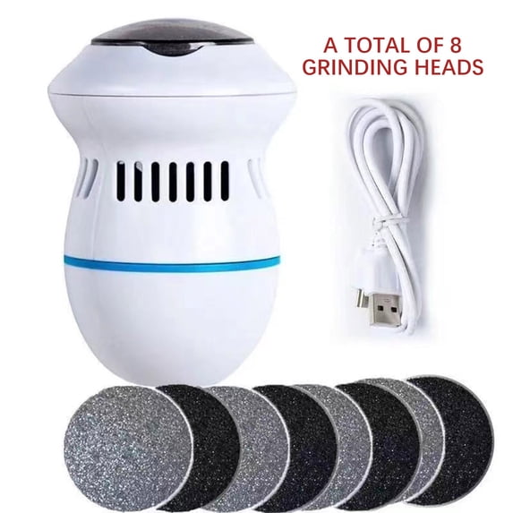 Electric Callus Remover for Foot - USB-Rechargeable Electric Callus Remover for Feet with Built-in Vacuum Removes Dead Skin, Portable Electric Foot File