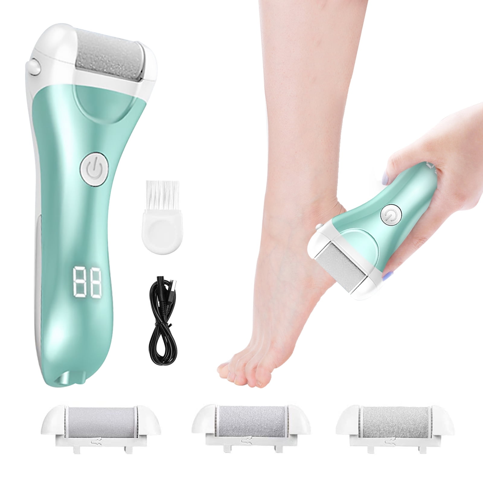 Electric Callus Remover Rechargeable Foot File Callus Shaver Hard Skin Remover Pedicure Tools
