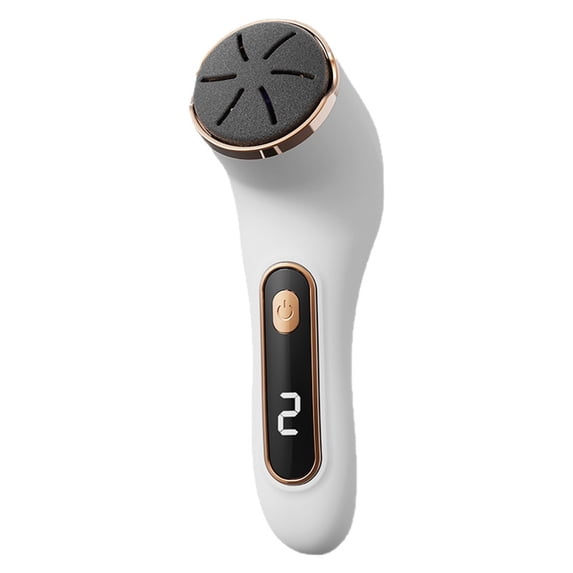 Electric Callus Remover, Rechargeable Waterproof Foot File with 3 Rollers and 2 Speed Settings, Professional Portable Pedicure Tool Kit for Dead Skin, Hard Cracked Dry Skin(White)