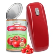 Sentryse Electric Can Opener, One-Touch, Hands-Free Automatic Can Opener for Kitchen, Smooth Edge Safe for Food Prep, for Round Cans (Red)