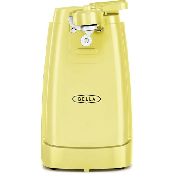 Electric Can Opener and Knife Sharpener, Multifunctional Jar and Bottle Opener with Removable Cutting Lever and Cord Storage, Stainless Steel Blade, Sage