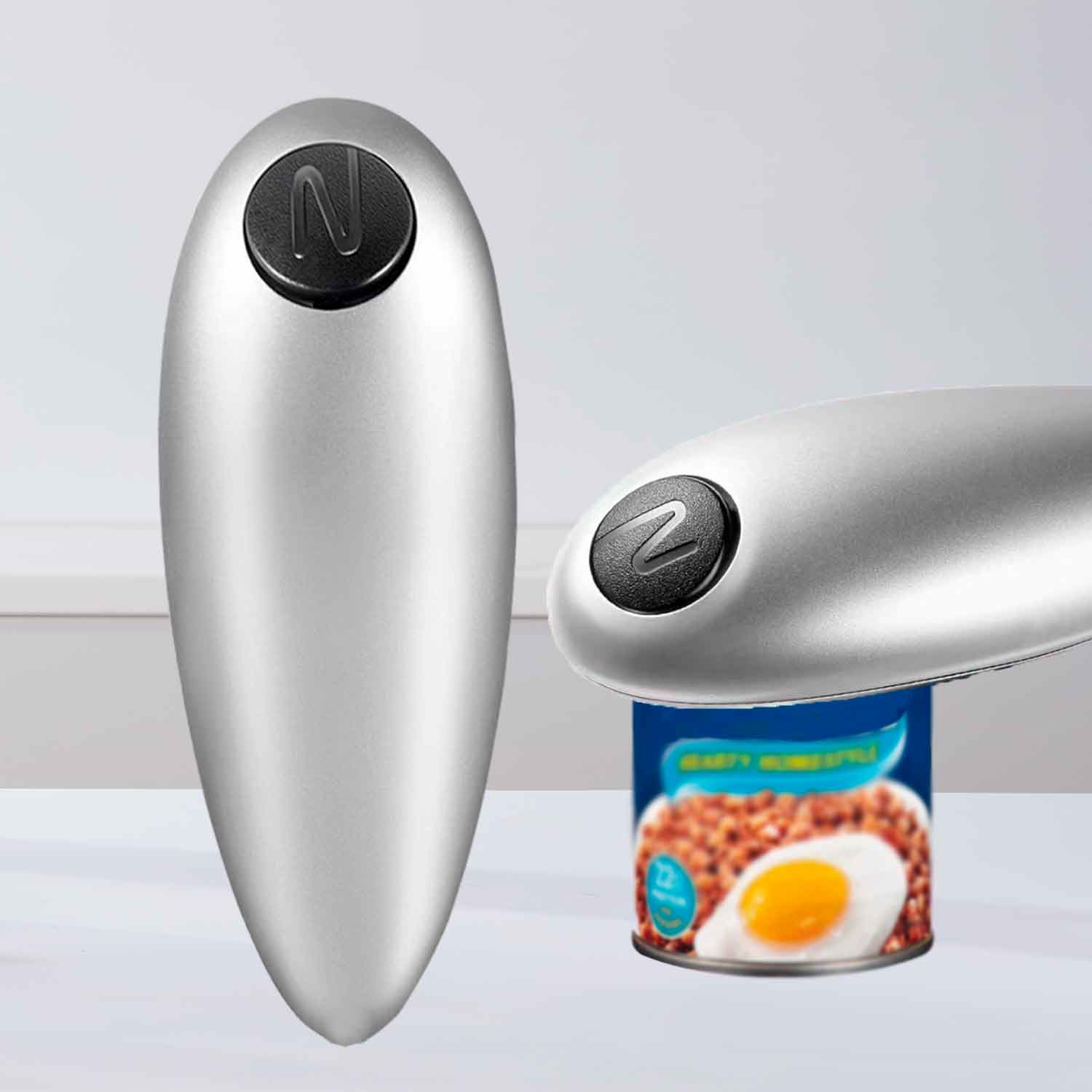 Electric Can Opener, One Touch Switch No Sharp Edges Electric Can