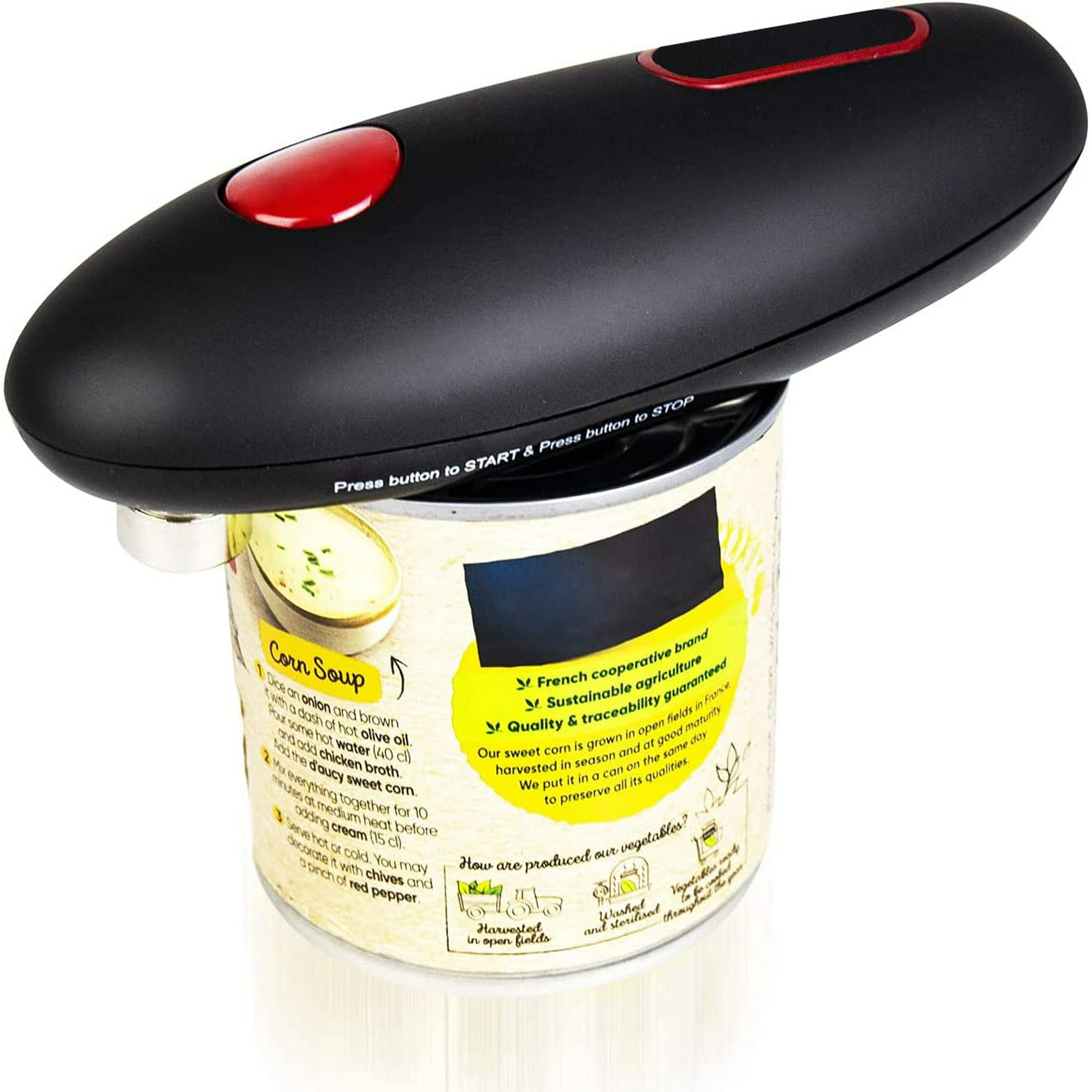 Electric Can Opener Open Cans with A Simple Push of Button Food Safe and Battery Operated Hands Free Can Opener Walmart Business Supplies
