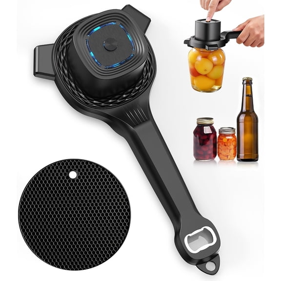 Electric Can Opener, USB Charging, One Key Switch, Automatic Tightening And Manual Twisting of Can Opener Cover, Suitable for Opening Food Cans, Seasoning Cans