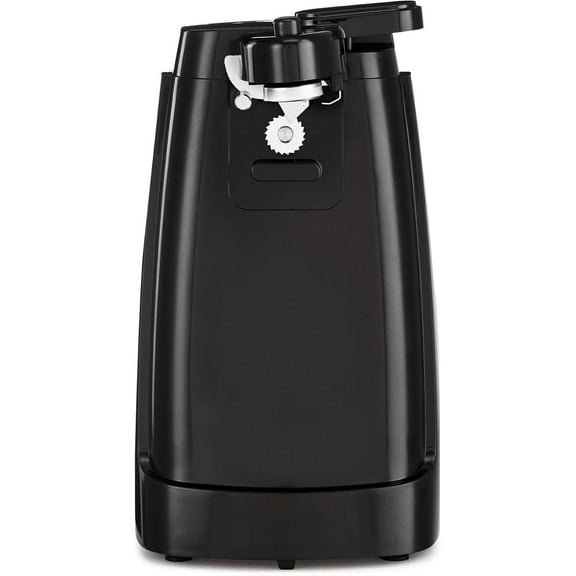 Electric Can Opener and Knife Sharpener, Removable Cutting Lever, Cord Storage, Stainless Steel Blade