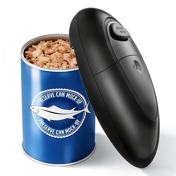 Electric Can Opener with One-Touch Start for Seniors, Smooth Edge Portable Kitchen Tool