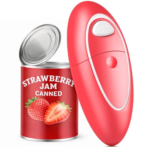 Electric Can Opener with One-Touch Start for Seniors, Smooth Edge Portable Kitchen Tool