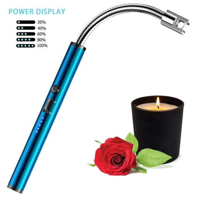 Electric Candle Lighter Easy & Safe Long Lighter for Candles 360 Electric Arc Lighter USB
