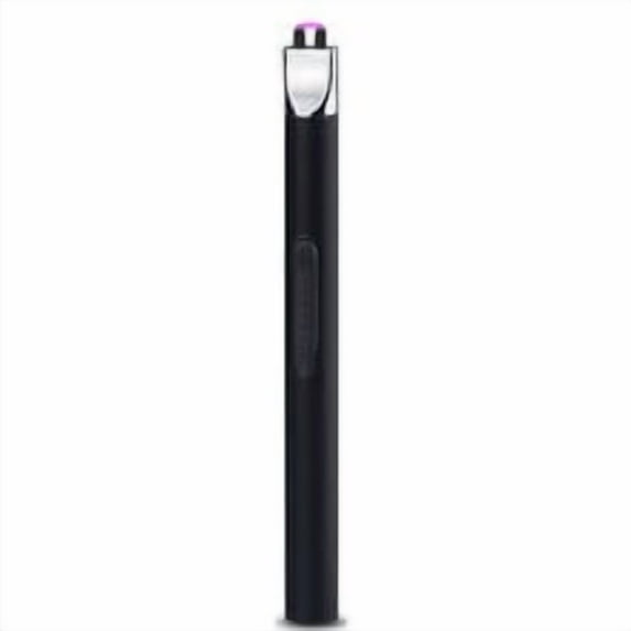 Electric Candle Lighter Rechargeable Plasma Arc USB | Windproof Flameless Butane-Free for Candles, BBQ, Camping | Safety Lock, Battery Indicator, Slim Portable Aluminum Alloy Design, 1 Pc, Silver