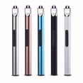 thumbnail image 1 of Electric Candle Lighter USB Rechargeable Plasma Arc • Windproof Flameless Long Neck Lighter • Treble Safety Lock • LED Battery Display • Aluminum Alloy • Gift for Mom Wife Sister, 1 of 2