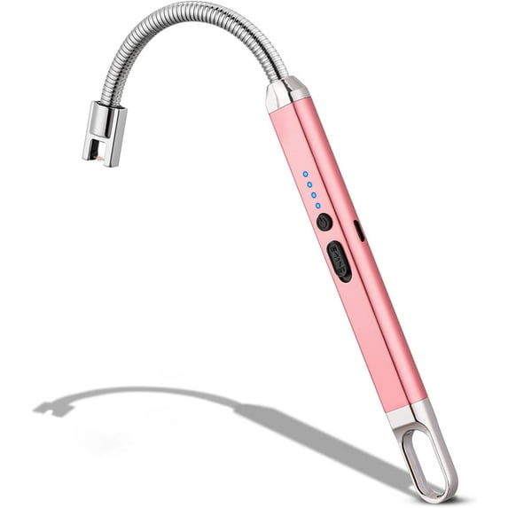 Electric Candle Lighter, Valentine's Day Gifts for Women Mom Men Wife, USB Arc Rechargeable Windproof Long Lighter for Candle BBQ Birthday Housewarming Gift Idals