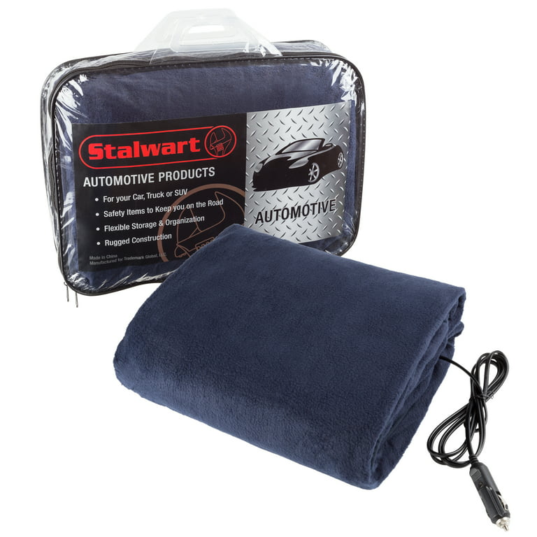 Electric Car Blanket-Outdoor Heated 12V Travel Throw by Stalwart