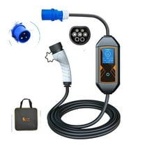 Electric Car Charger, EV Portable Car Charger Type2 Cable 32A 7KW IEC62196 Cord EVSE Type1 j1772 CEE Adjustable Charging Box for Electric Vehicle
--------
Wall Charging Unit