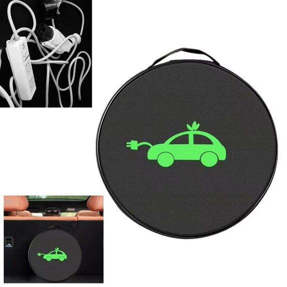 Electric Car Charging Cable Interior Storage Bag Waterproof Storage Box 600D Oxford Cloth 36*36*10Cm Car Interior Storage