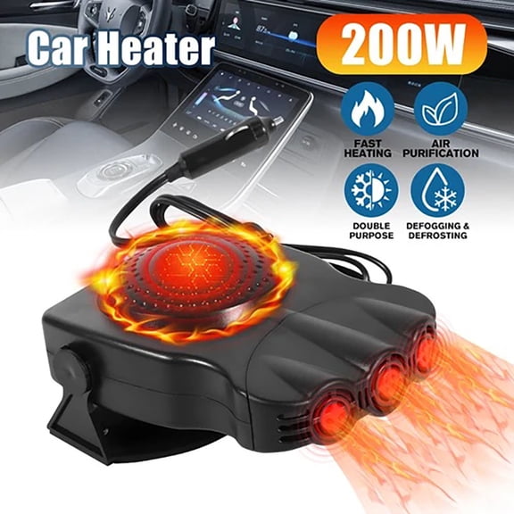 Electric Car Heater 12V DC Heating Fan Defogger Defroster Demister Portable