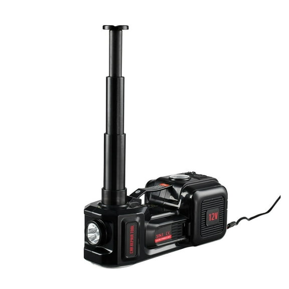 Electric Car Jack 5 Ton, 11000lbs Jack Kit with Impact Wrench - 3-in-1 Tire Change Tool for Cars, SUVs, Trucks - with LED Light & Air Compressor