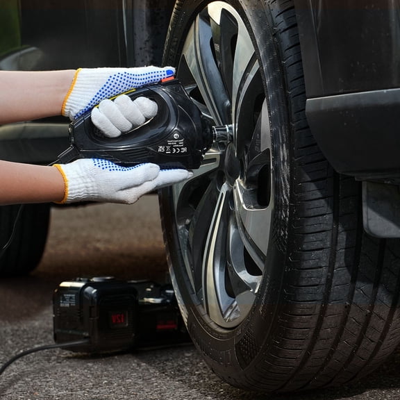 Electric Car Jack, 5 Tons /11000 lbs, Electric Scissor Jack with Built-In Inflator, 12V