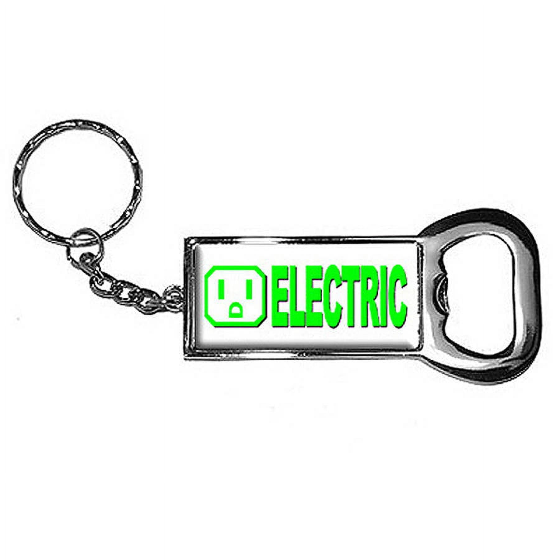 Electric Car Keychain Key Chain Ring Bottle Bottlecap Opener - Walmart.com