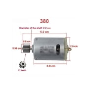 Electric Car Motor Children\\\s Electric Car Motor RS550 RS390 RS380 12V 6V RS555 24V 10teeth Engine Electric Motor Accessories