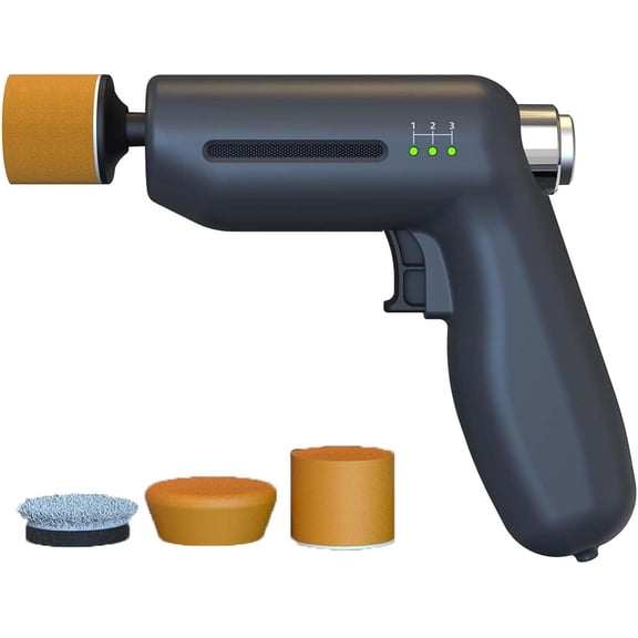 Electric Car Scratch Repair Polisher, 5000RPM Cordless Mini Buffer Waxing Kit, Handheld Auto Paint Restoration Tool with Soft Pads for Scratches, Swirl Marks, Defects Removal (1PC)