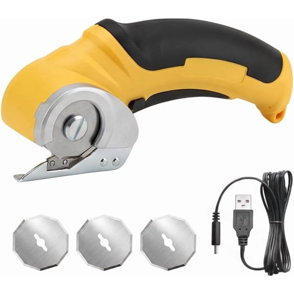 Electric Cardboard Cutter, Cordless Rechargeable Heavy Duty Box Cutter, 800RPM Brushless Motor for Carton, Fabric & Carpet