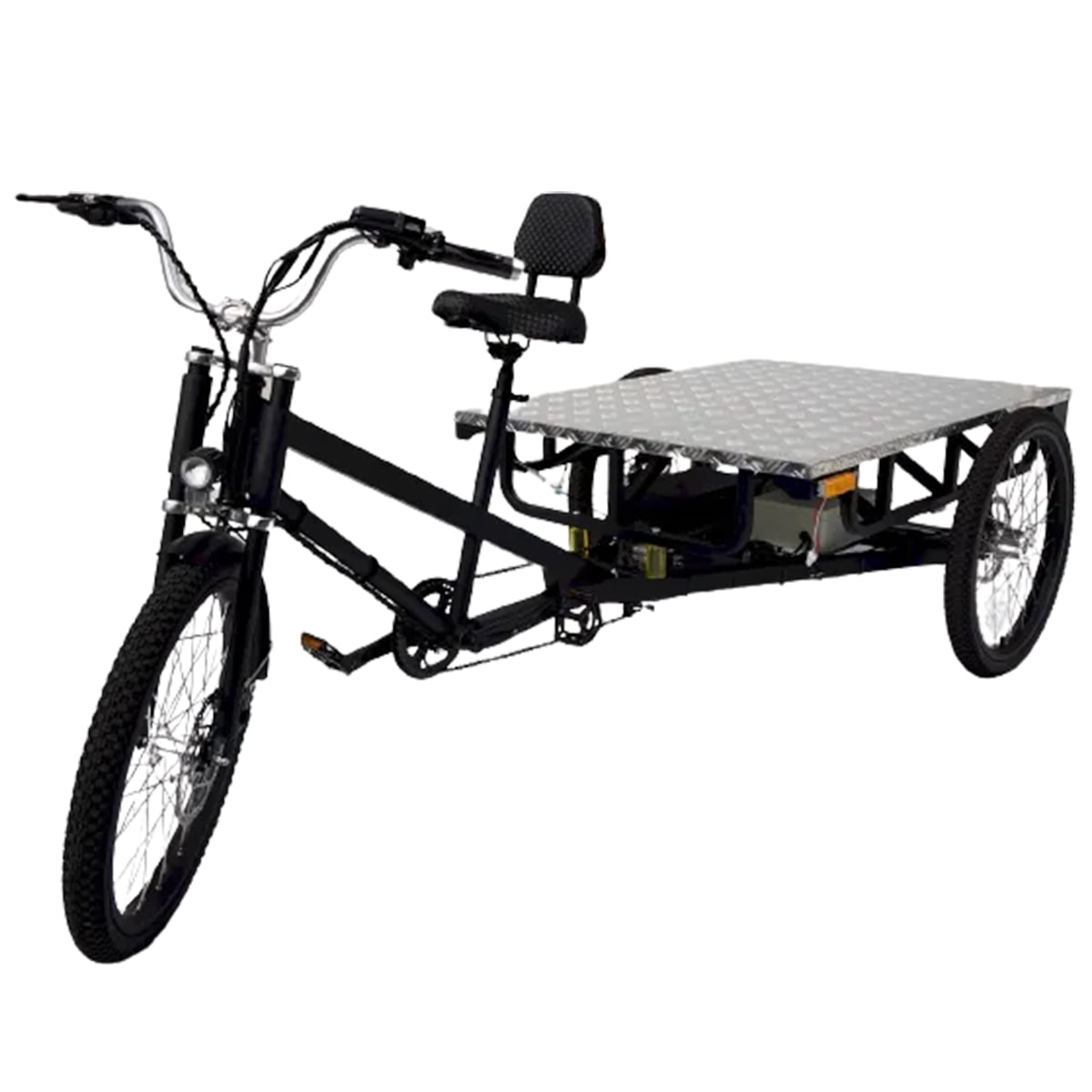 Electric Cargo Trike  Flatbed 3-Wheel E-Trike, 20 MPH, 812 Hr Charge