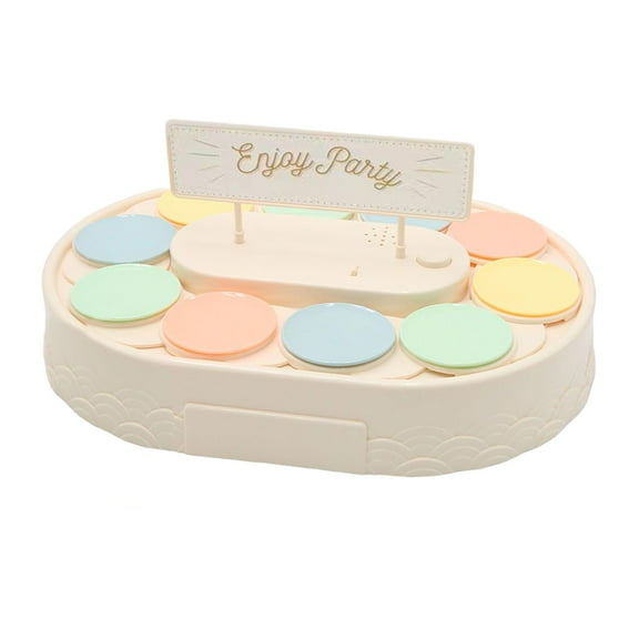 Electric Carousel Cupcake Holder with Serving Trays 360 Degree Revolving Turntable Cupcake Display Stand for Banquet Birthday Decoration Single Layer