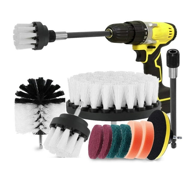 Electric Carpet Brush Drill Kit All Purpose Cleaner Auto Tires Cleaning