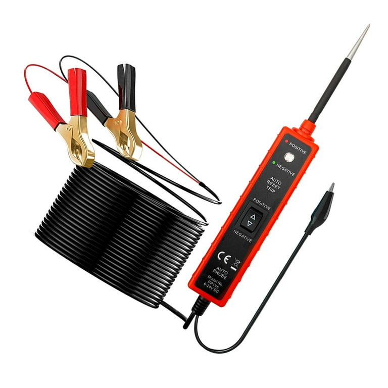 Electric Cars Cable Tester Digital Multimeter Volt Fuel Injector Pen Voltage Detector Probe Light