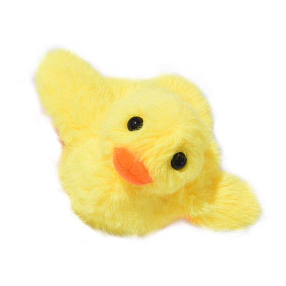 2PCS Electric Pet Plush Toy Boredom GravityDuck Toy Kitten Indoor Chasing Toy with Sound Funny Cats Plush Toy