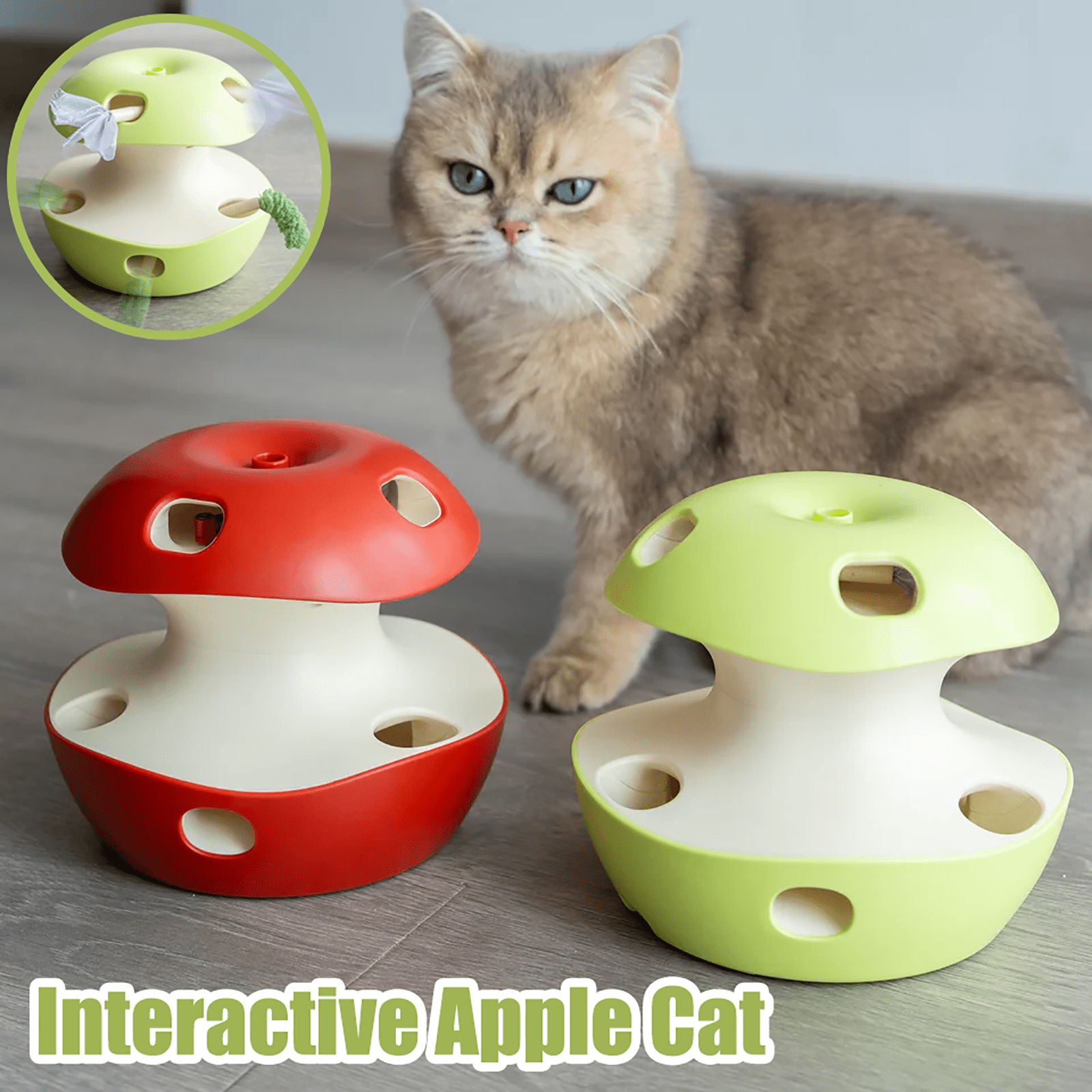 Electric Cat Toy Amusement Disk, Smart Automatic Rotation Wheel ...