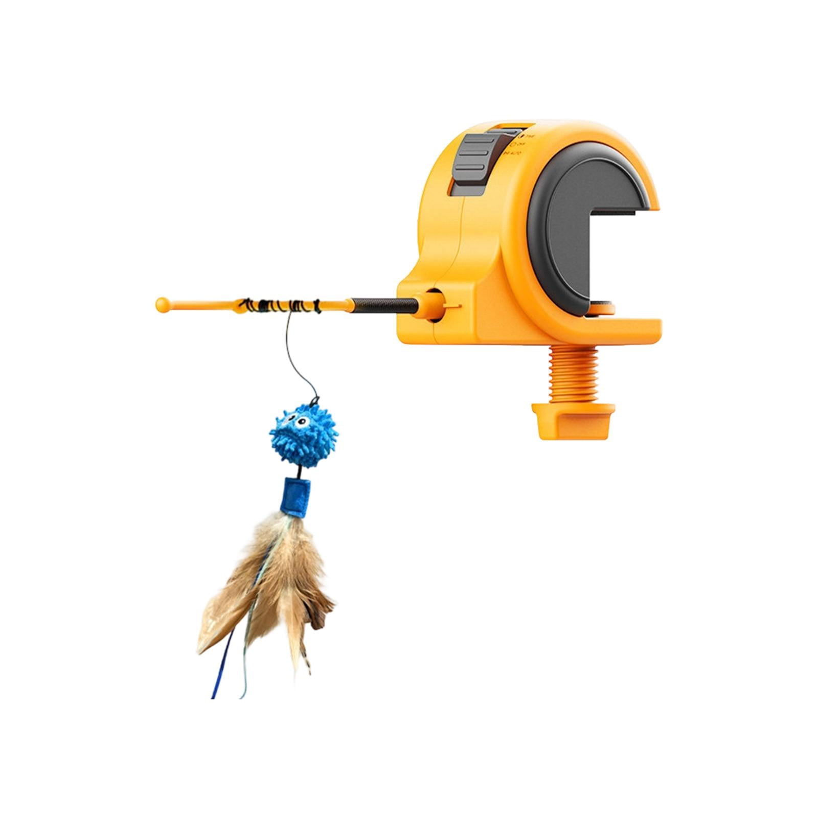 Electric Cat Toys, Cat Feather Toys, Automatic Rotating, Interactive Cat Toys for Indoor Cats, Accent, Plumage, 1 Pc