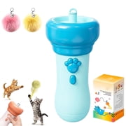 Electric Cat Wand Toy for Indoor Cats, 2026 Automatic Retractable Teaser with Plush Ball and Launcher, Enrichment Toy for Indoor Kittens, Adult Cats and Multi-Pet HouseholdsRL