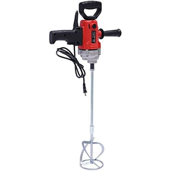Electric Cement Mixer Handheld Concrete Mixer Corded Mixing Drill Machine Mud Mixer with 6 Speed for Mixing Mud Cement Mortar Paint Fodder, 1050W$$Tools & Hardware Other