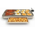 thumbnail image 1 of Electric Ceramic Titanium Griddle, Make 15 Eggs At Once, Healthy-Eco Non-stick Coating, Hassle-Free Clean Up, Large Submersible Cooking Surface, 12" x 22", Copper/Black, 1 of 8