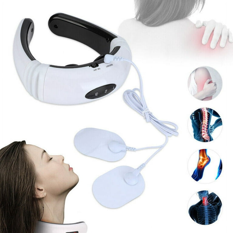 Electric Cervical Neck Massager Heated Relax Body Shoulder Musle Relief Pain