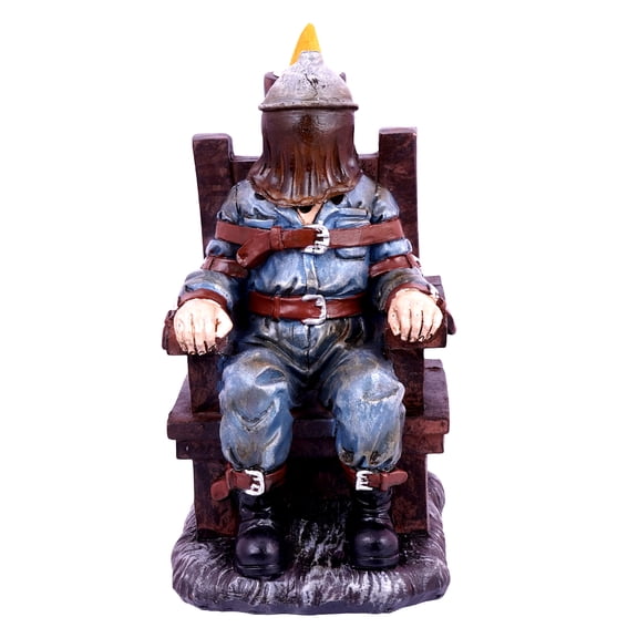 Electric Chair Backflow Incense Burner | 6.5 Inches Tall | Handcrafted Resin Gothic Smoke Fountain | Unique Dark Home Dcor & Meditation Accessory