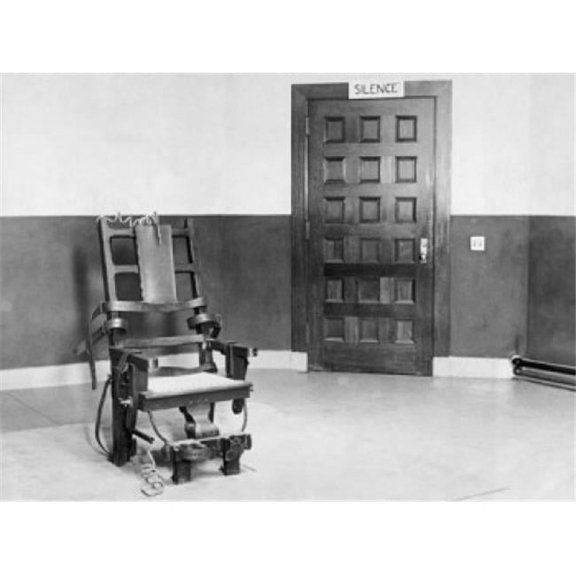 Electric Chair in an Empty Room Poster Print