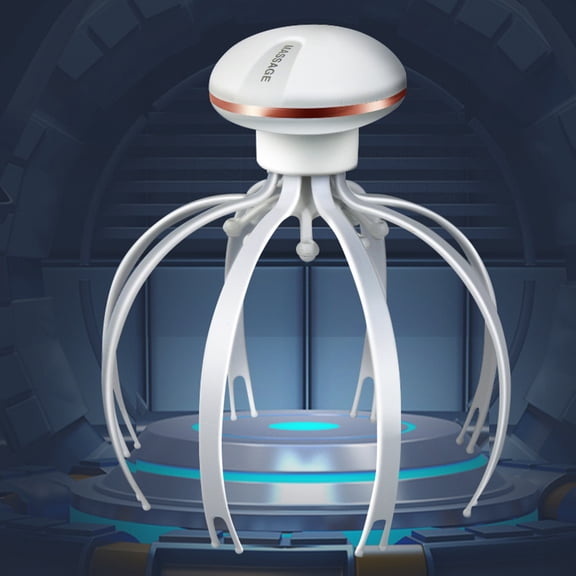 Electric Charging Octopus Head Massager Multi-Claw Therapy Soul Extractor