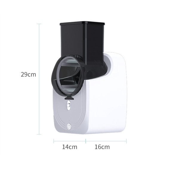 Electric Cheese Grater, Vegetable Shredder with 3 Stainless Steel Blades, Round Slicer & Food Chopper for Kitchen for Cheeses, Fruits, Vegetables (White)