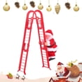 thumbnail image 1 of Electric Chimney Climbing Santa Claus Musical Toys, Climbing Santa on Rope, Electric Climbing Chimney Santa Claus, Chimney Climbing Santa, Xmas Gift (Climb Golden Beads), 1 of 7